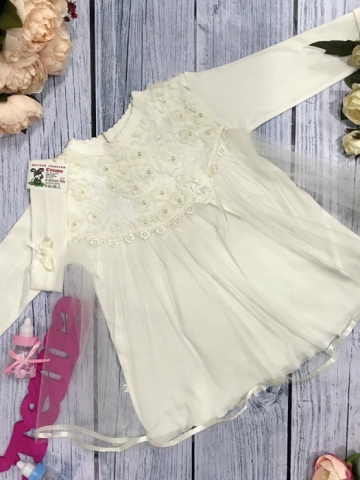 Купить оптом 126. Платье ясельное с юбкой,100% хлопок интерлок 56,62,68 в Златоусте