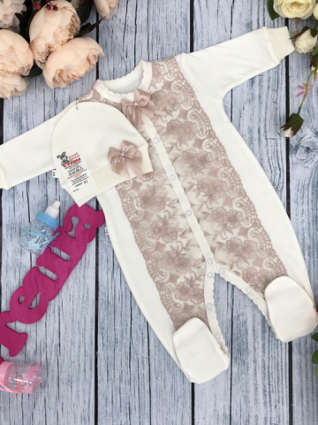 Купить оптом 216-П. Комбинезон с шапкой,100% хлопок интерлок в Златоусте