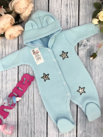 Купить оптом 218. Комбинезон ясельный, хлопок 65%, 35% ПЭ, футер с начёсом 62.68,74 в Златоусте