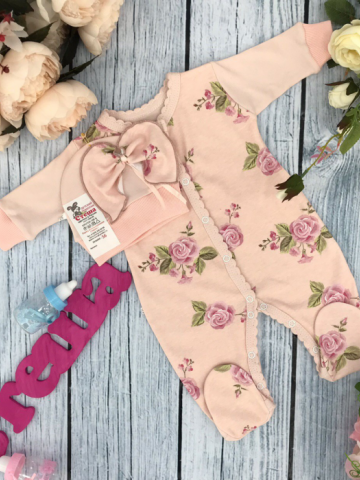 Купить оптом 222. Комбинезон "Роза", хлопок 100 % интерлок в Златоусте